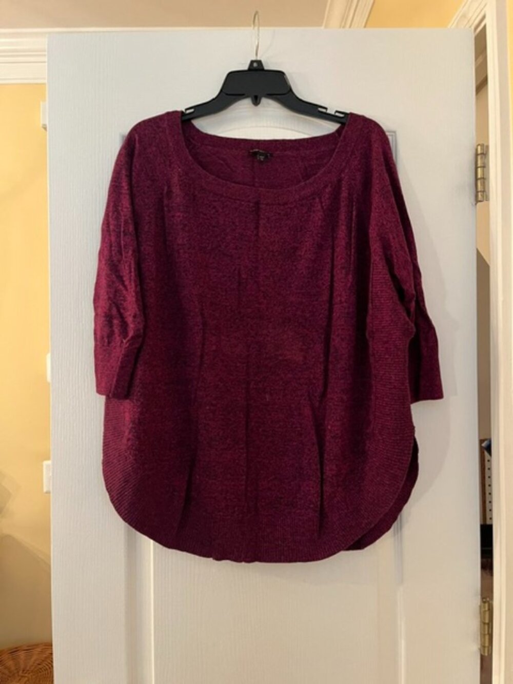 Express Maroon Knit Sweater – Size M